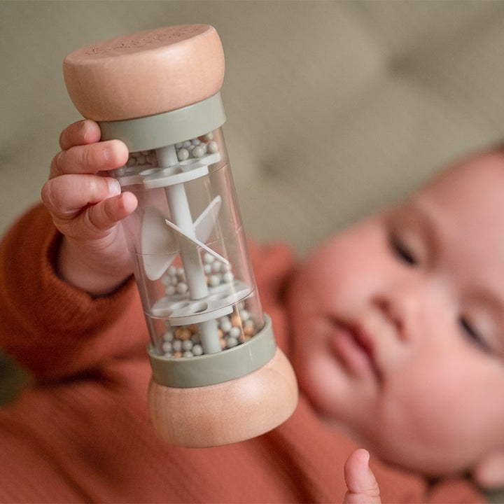 Little Farm Wooden Rain Rattle