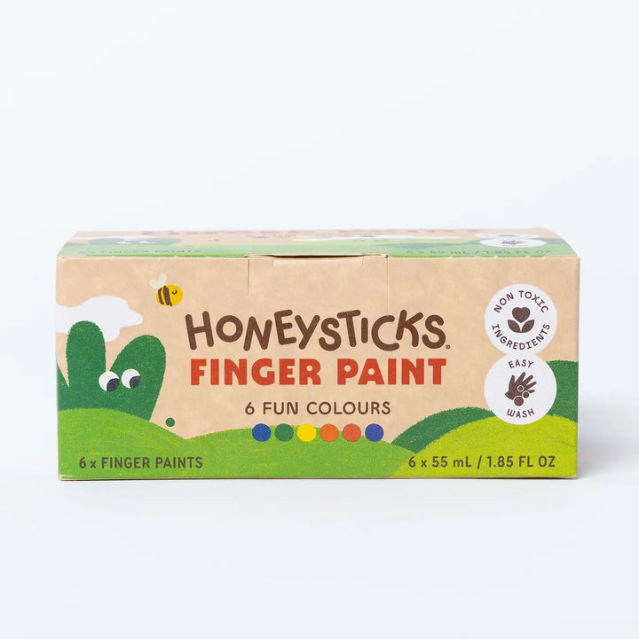 Honeysticks Finger Paints 6 Pack 55ml