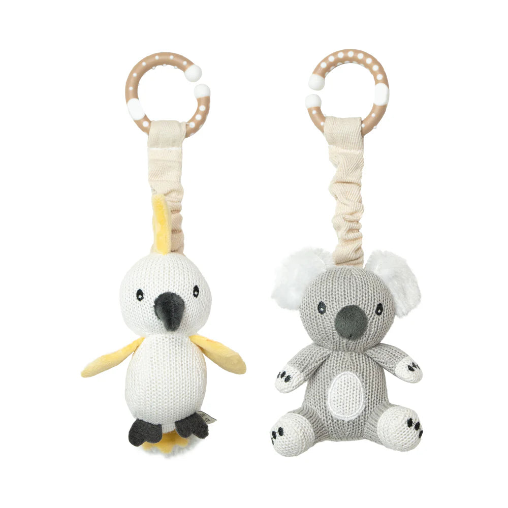 Pram/Stroller Toys - Koala & Cockatoo