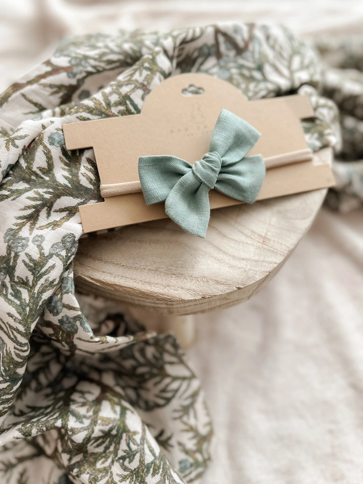 Pop Ya Tot Bow Headband - Teal