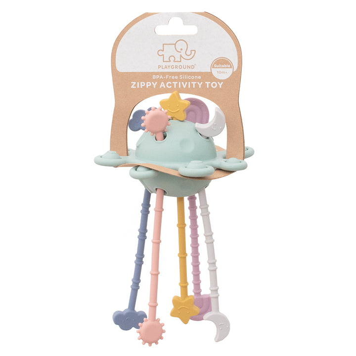 Silicone Sensory Zippy Activity Toy - Dusty