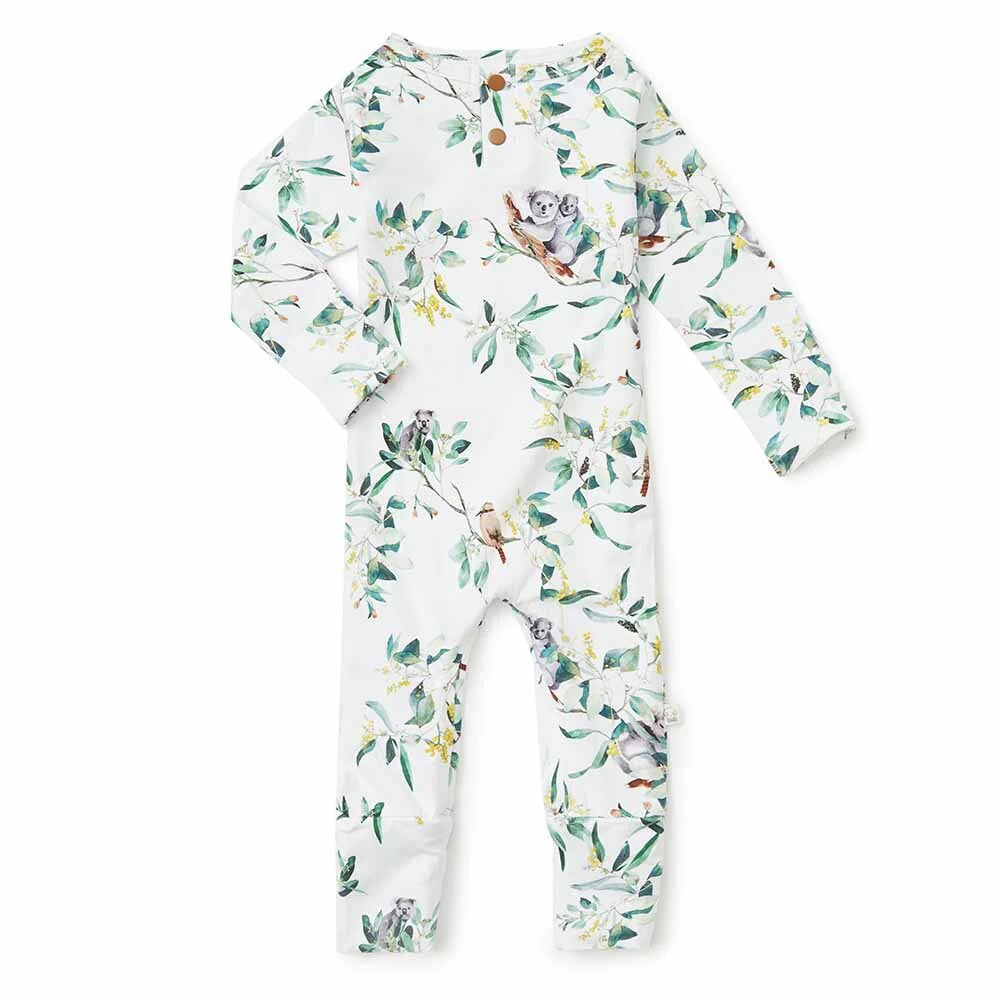 Snuggle Hunny Organic Growsuit - Eucalypt Size 0