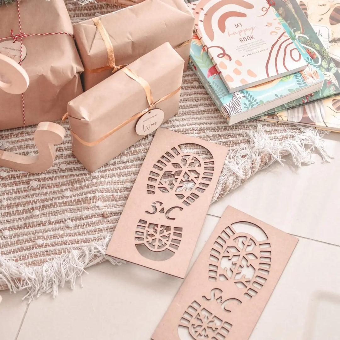 Santa Claus Boot Stencil/Footprints Set