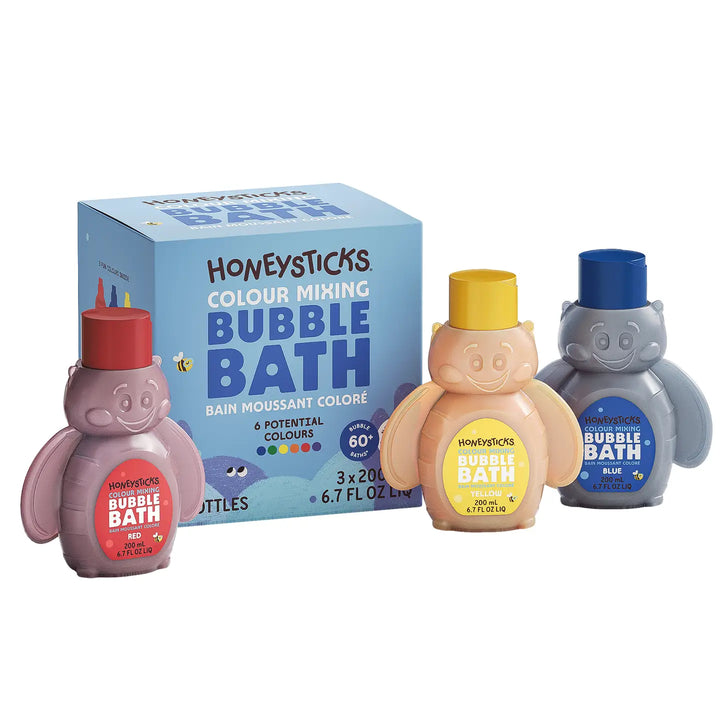 Honeysticks Colour Mixing Bubble Bath Set 3pk 200ml
