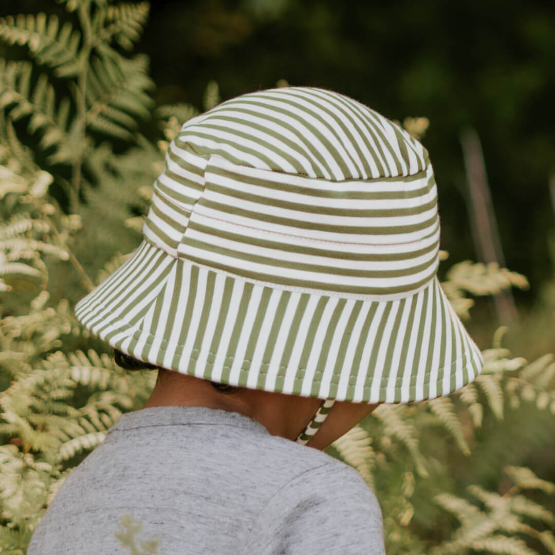 Toddler Bucket Hat - Khaki Stripe Toddler Bucket Hat - Khaki Stripe