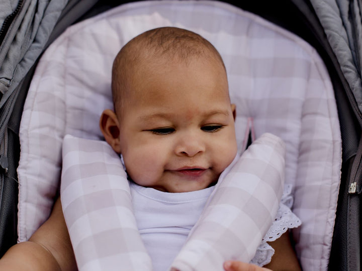 Bambella Designs Universal Pram Liner | Blush Gingham