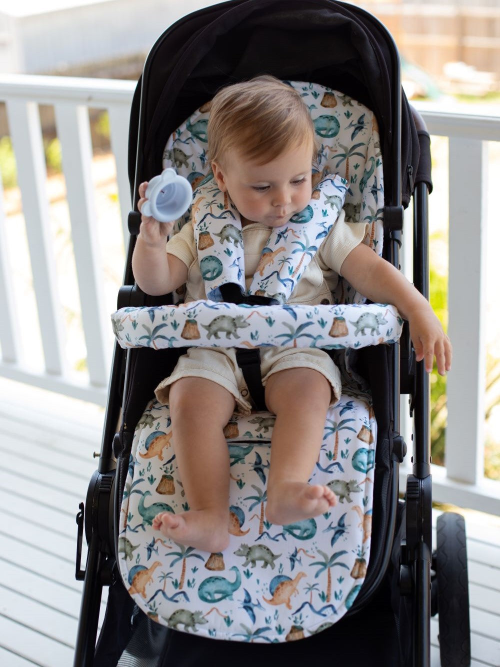 Bambella Designs Universal Pram Liner Wild Dinosaurs – The