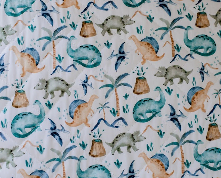 Bambella 2-in-1 Waterproof Cot Sheet & Mattress Protector | Wild Dinos