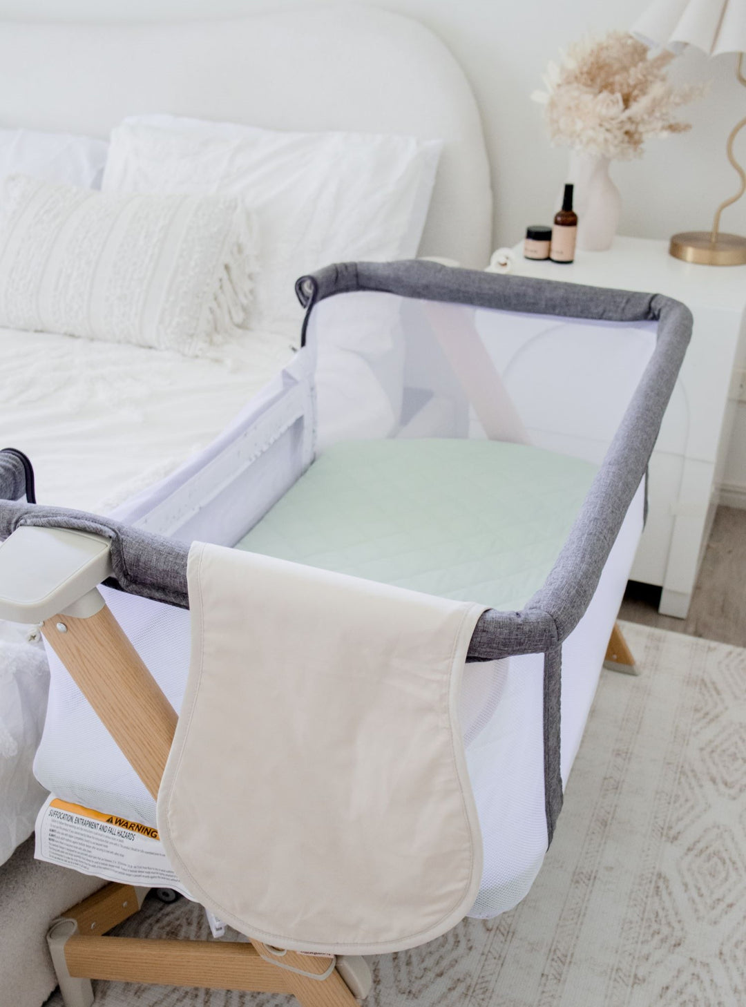 Bambella Co-Sleeper Fitted Waterproof Sheet | Fern