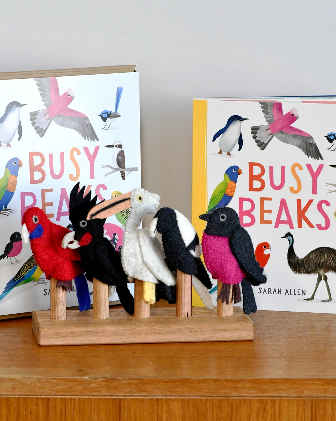 The Busy Beaks Finger Puppets and Book Set