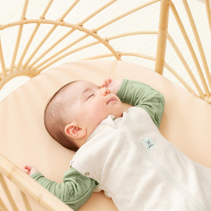 ergoPouch Cocoon Zip Swaddle Bag 1.0 TOG - Oatmeal Marle