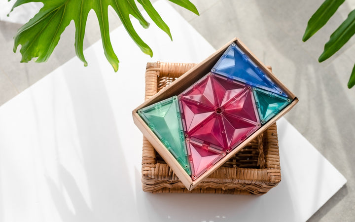 Connetix Magnetic Tiles Pastel Geometry Pack 40 Piece