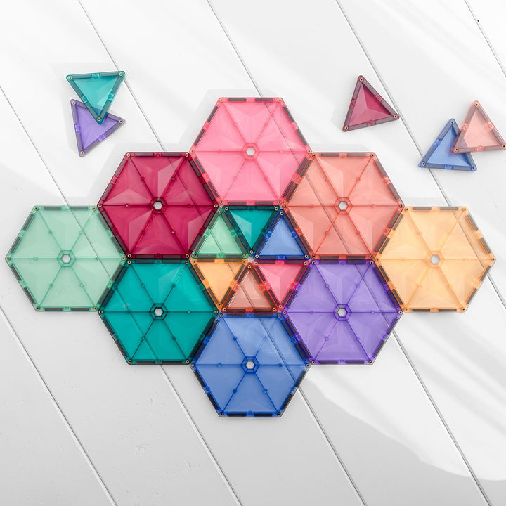 Connetix Magnetic Tiles Pastel Geometry Pack 40 Piece