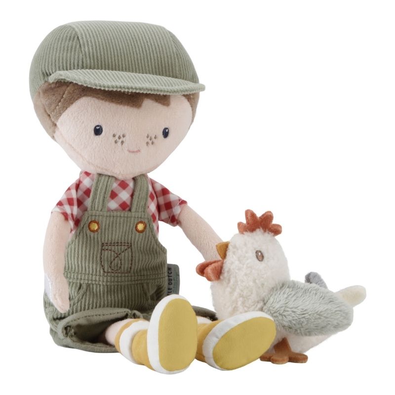 Little Dutch Plush Soft Toy Bundle - Farmer Jim & Farmer Rosa