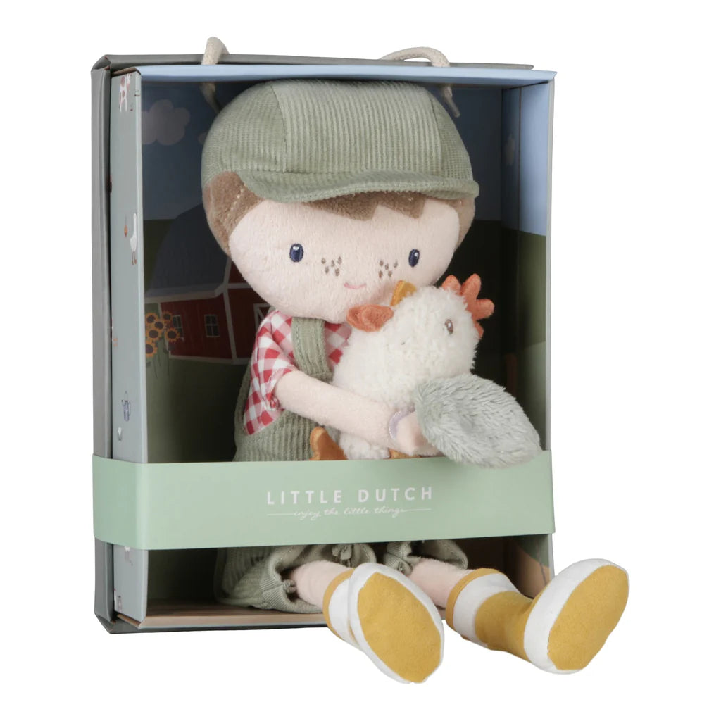 Little Dutch Plush Soft Toy Bundle - Farmer Jim & Farmer Rosa