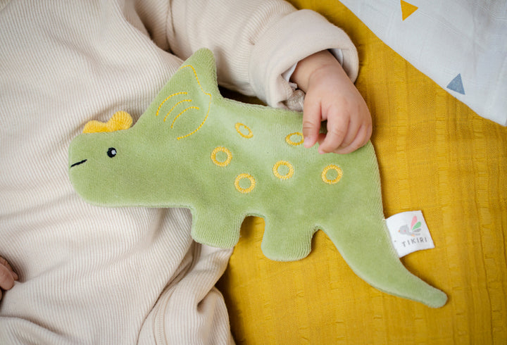 Tikiri Crinkle Scrunch Sensory Toy - Triceratops
