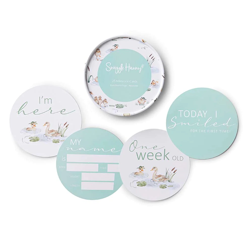 Duck Pond & Sage Reversible Milestone Cards Duck Pond & Sage Reversible Milestone Cards
