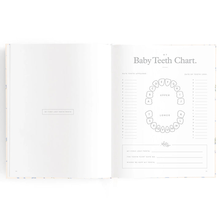Fox & Fallow Baby Record Book - Forget-Me-Not