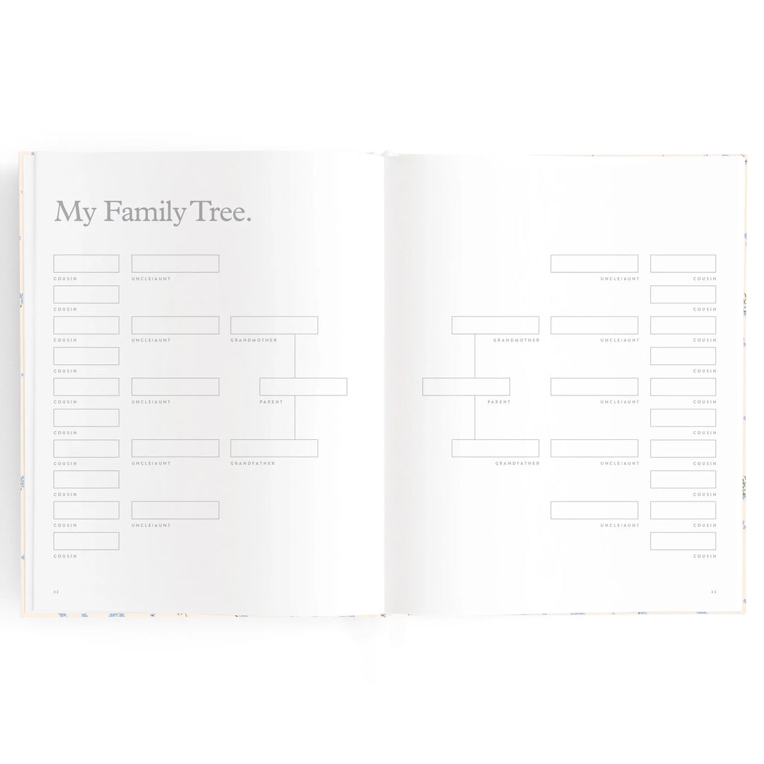Fox & Fallow Baby Record Book - Forget-Me-Not
