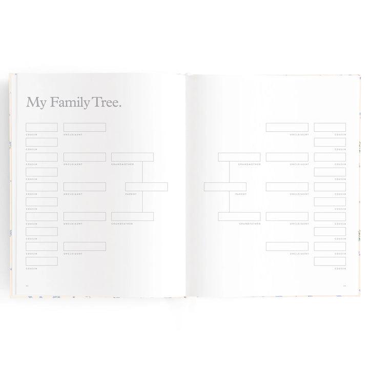 Fox & Fallow Baby Record Book - Forget-Me-Not