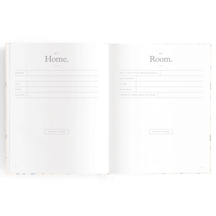 Fox & Fallow Baby Record Book - Forget-Me-Not