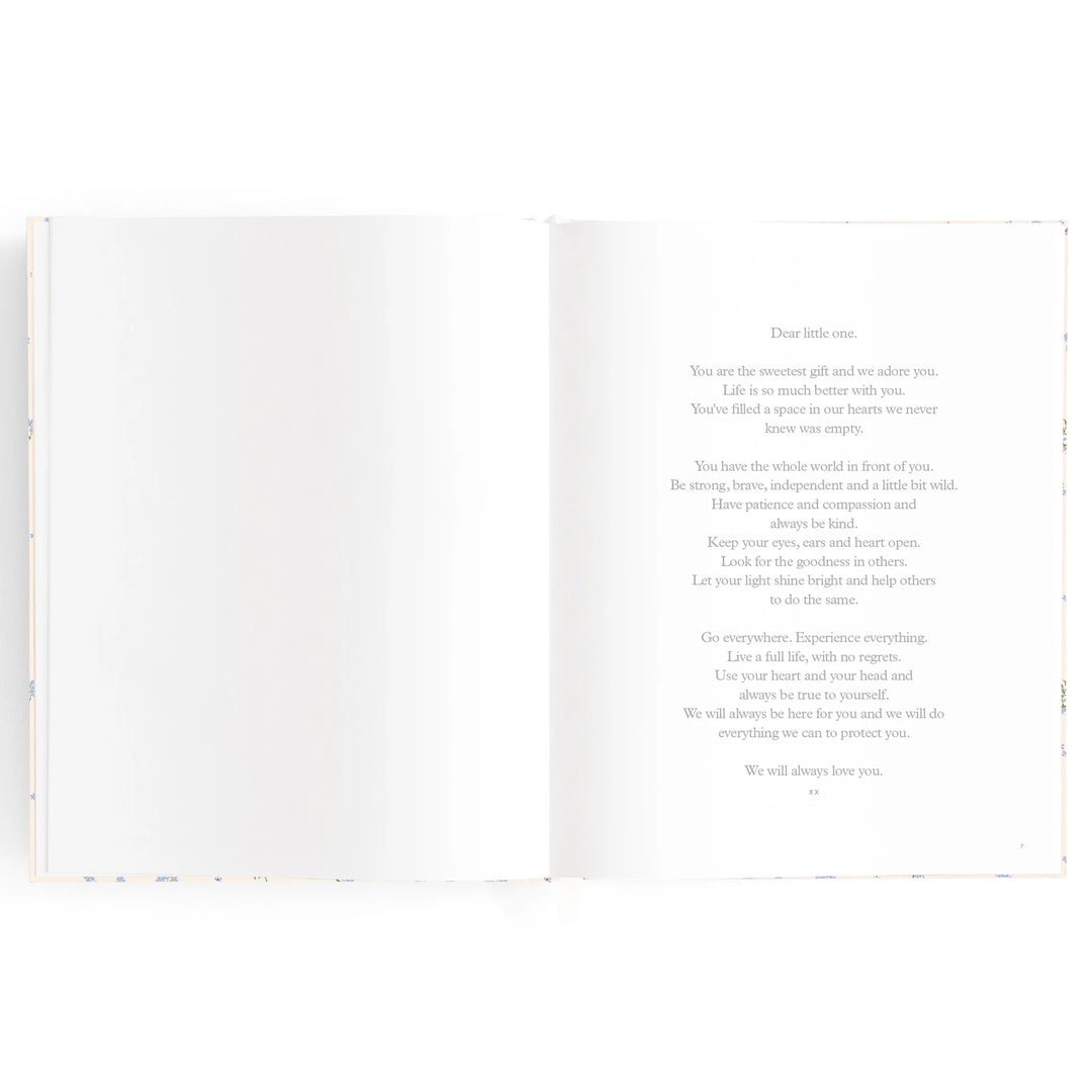Fox & Fallow Baby Record Book - Forget-Me-Not