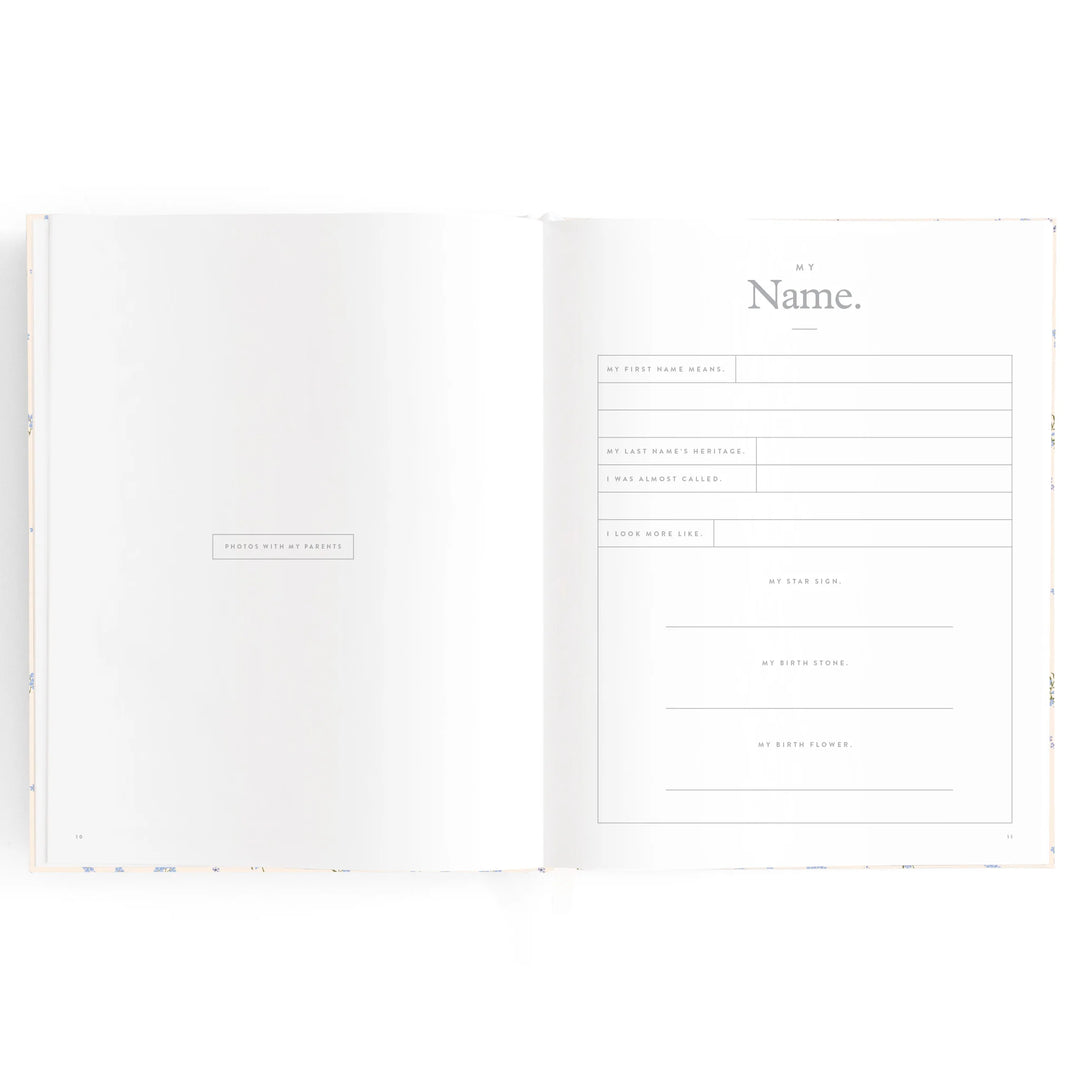 Fox & Fallow Baby Record Book - Forget-Me-Not