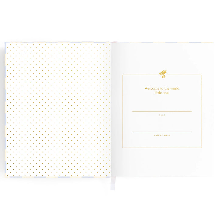 Fox & Fallow Baby Record Book - Blue Check