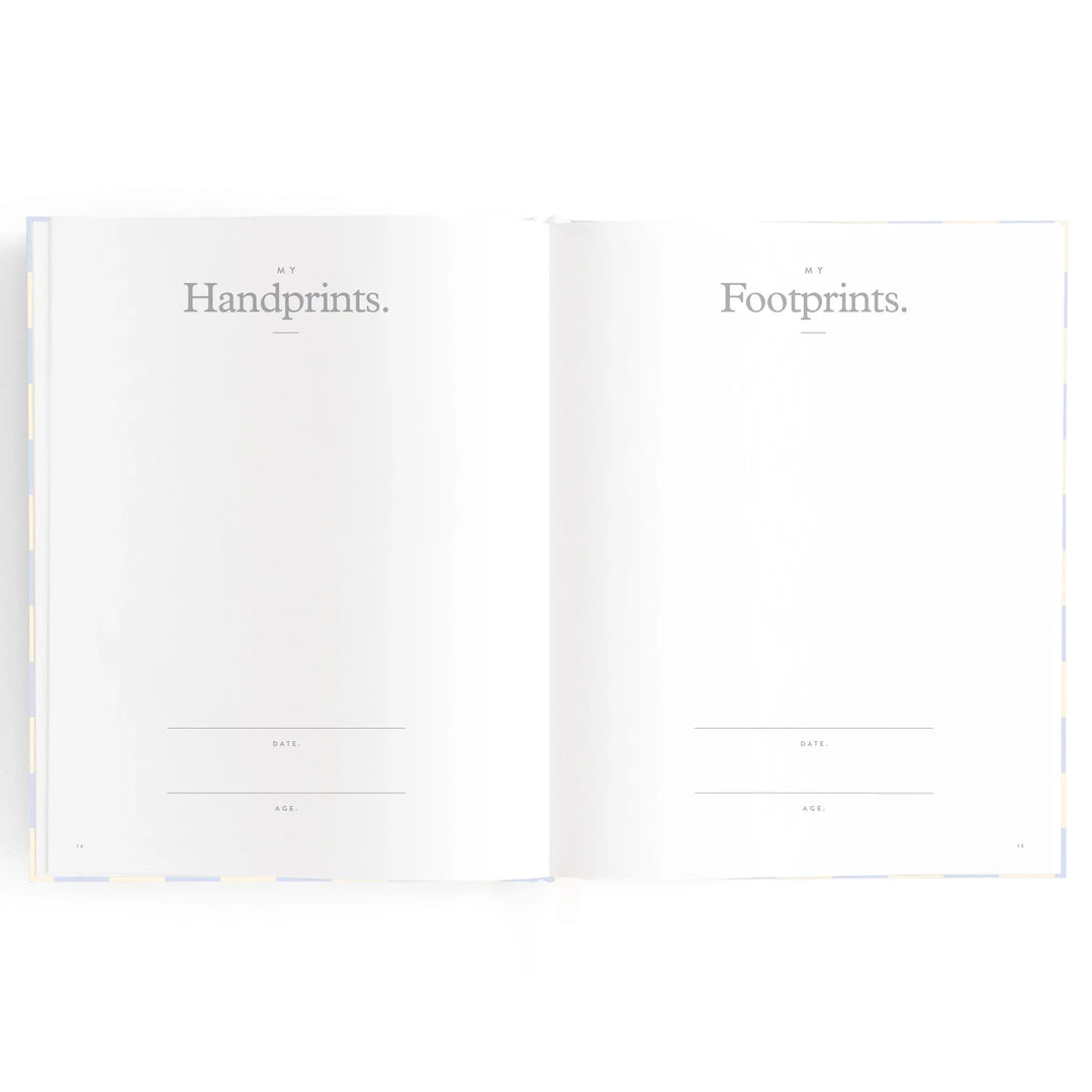 Fox & Fallow Baby Record Book - Blue Check