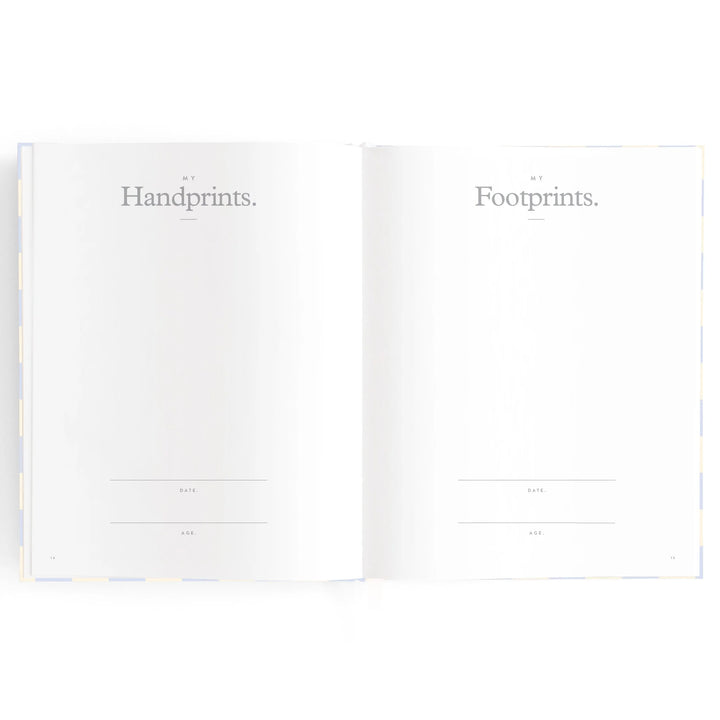 Fox & Fallow Baby Record Book - Blue Check