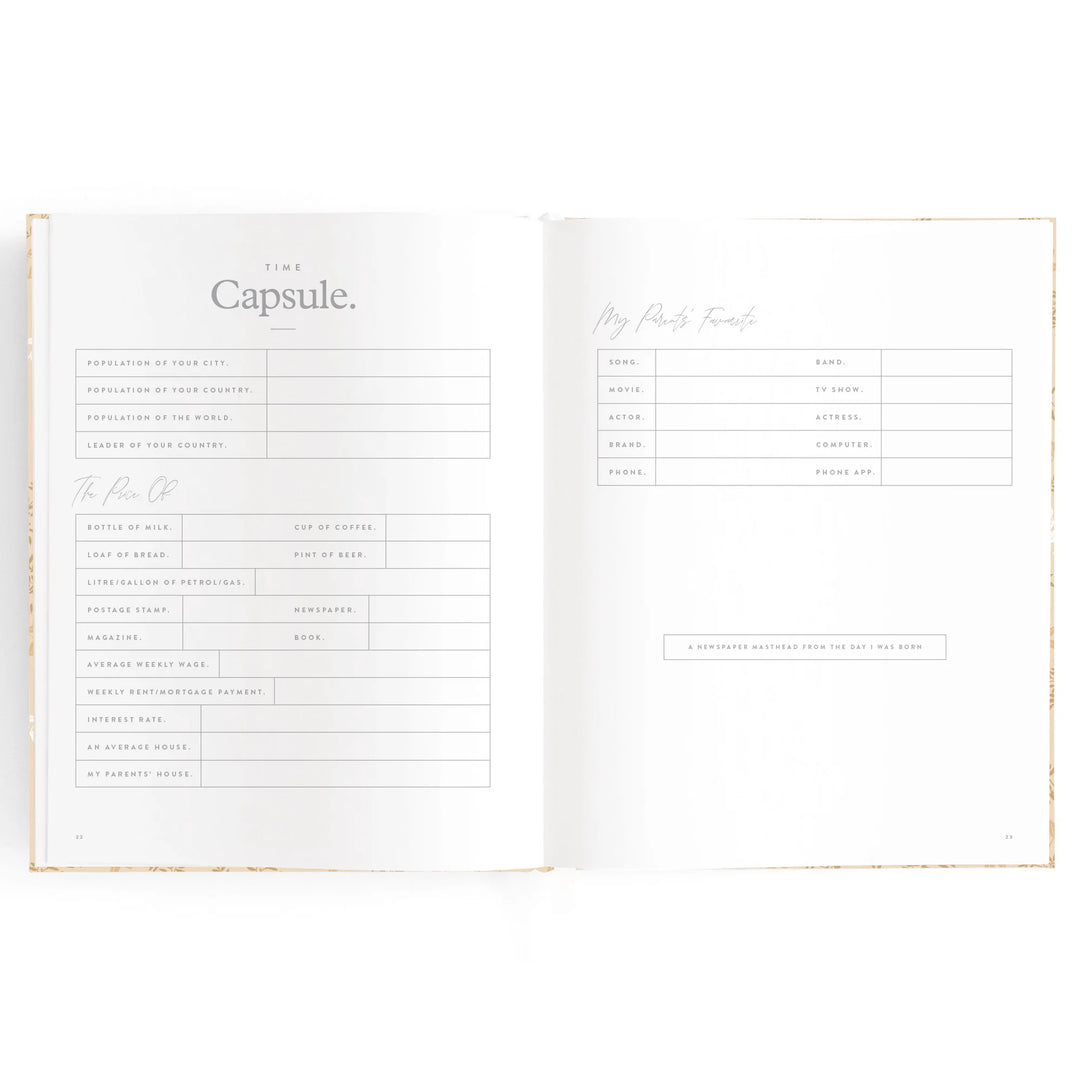 Fox & Fallow Baby Record Book - Cedarwood