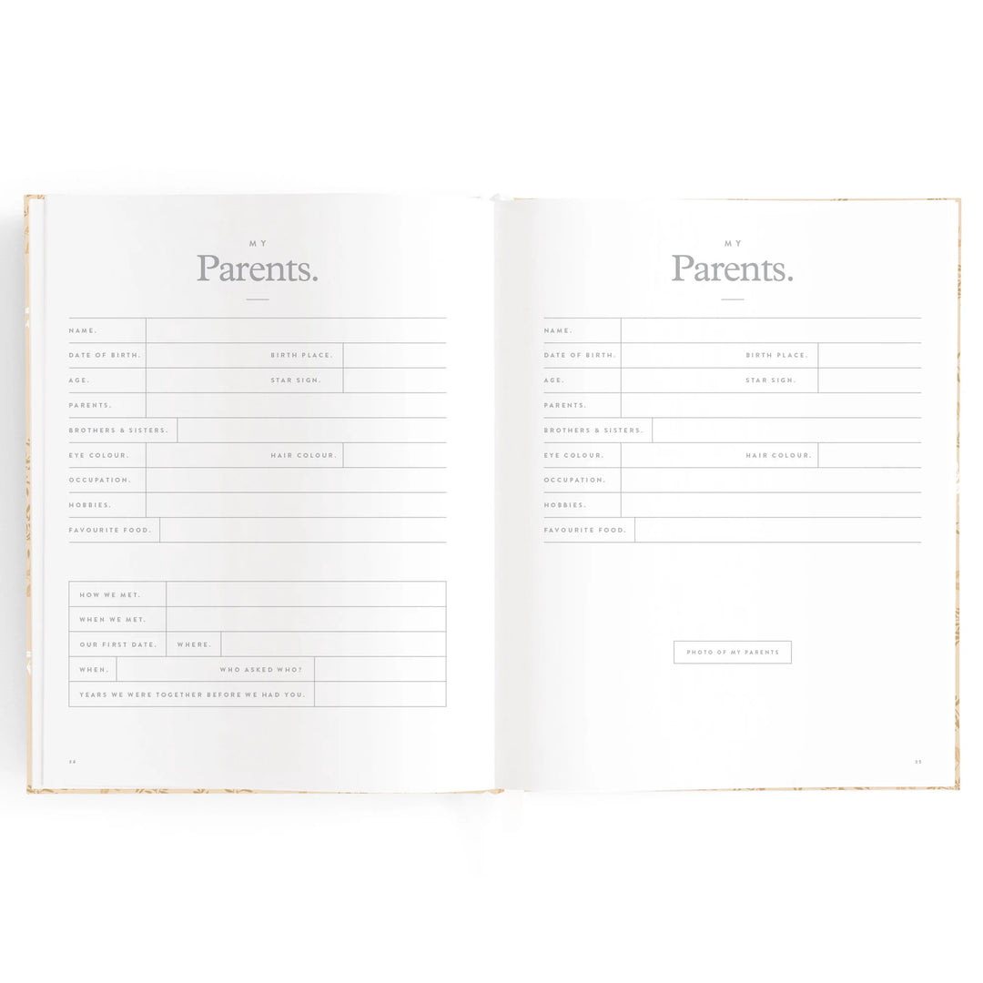 Fox & Fallow Baby Record Book - Cedarwood