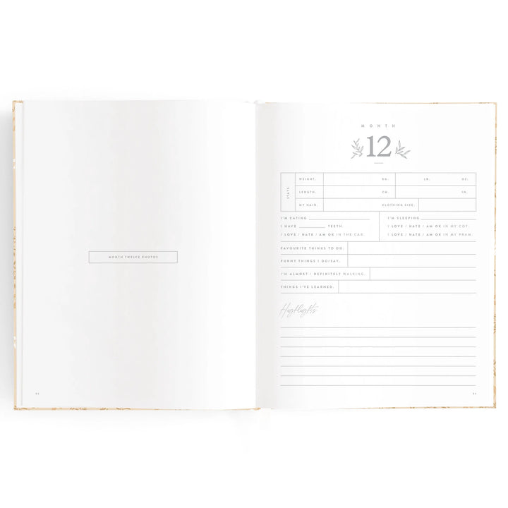 Fox & Fallow Baby Record Book - Cedarwood