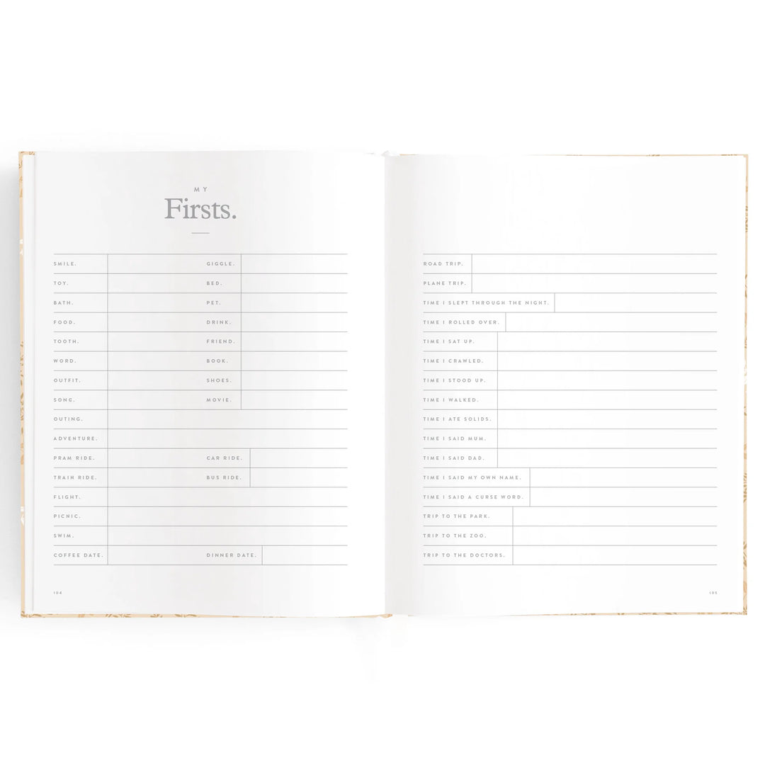 Fox & Fallow Baby Record Book - Cedarwood