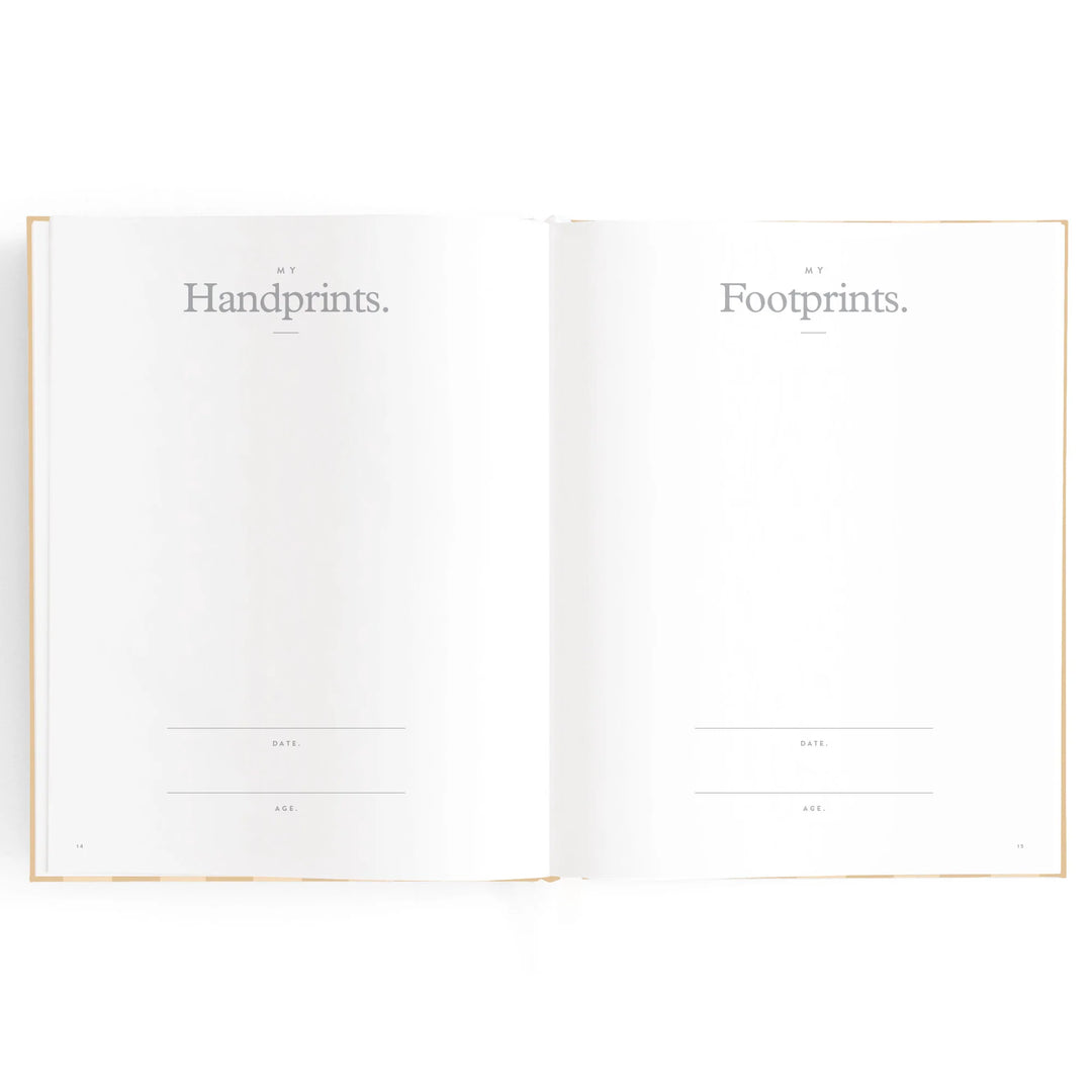 Fox & Fallow Baby Record Book - Coffee Stripe