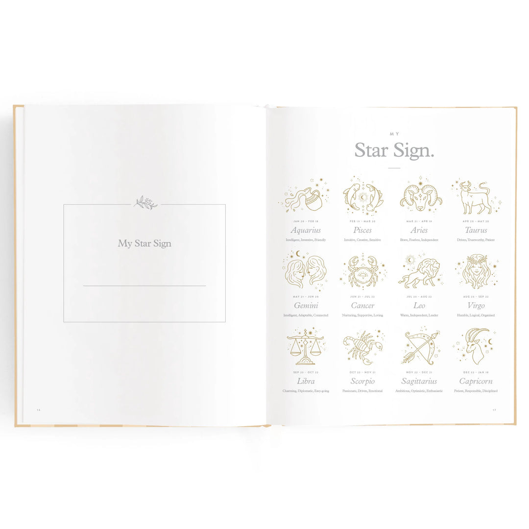 Fox & Fallow Baby Record Book - Coffee Stripe