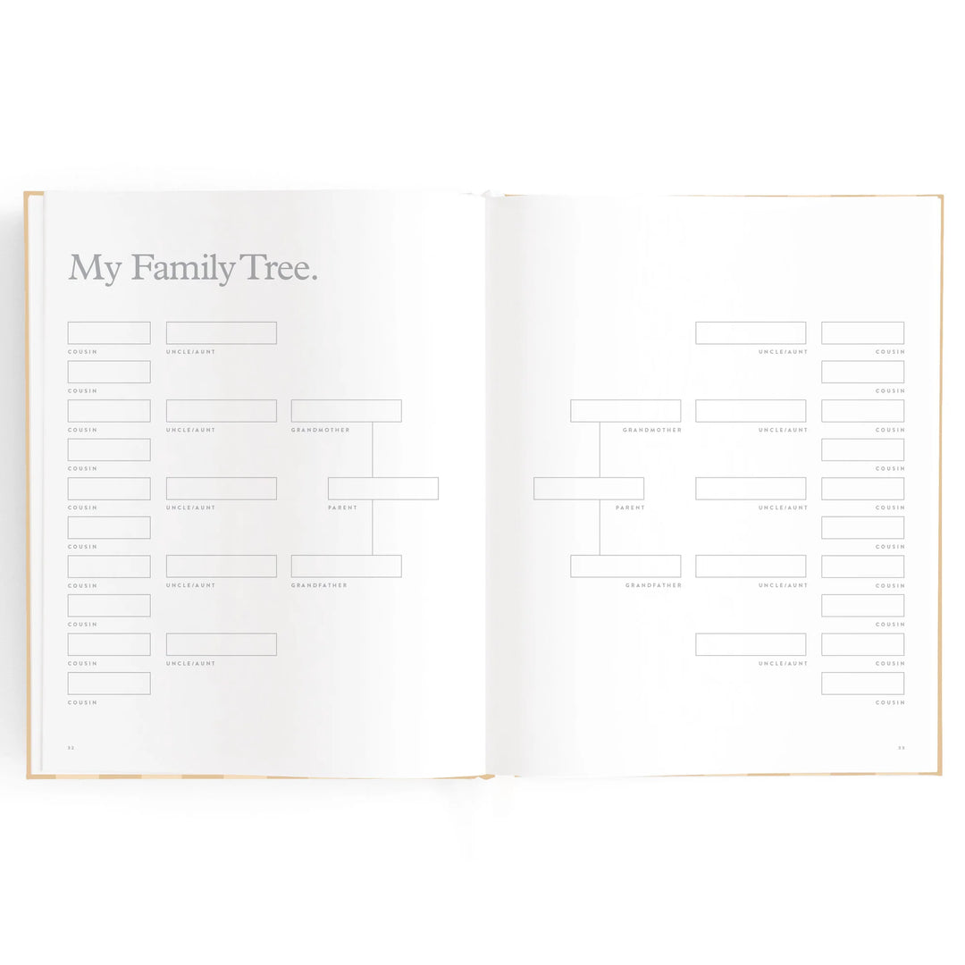 Fox & Fallow Baby Record Book - Coffee Stripe