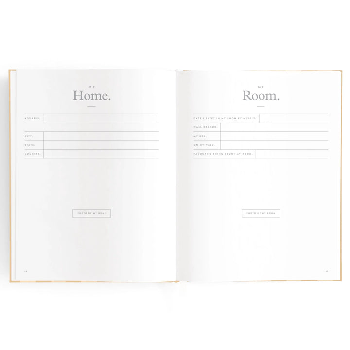 Fox & Fallow Baby Record Book - Coffee Stripe