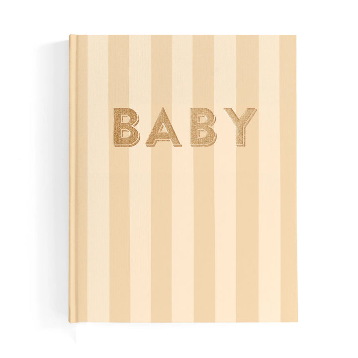 Fox & Fallow Baby Record Book - Coffee Stripe