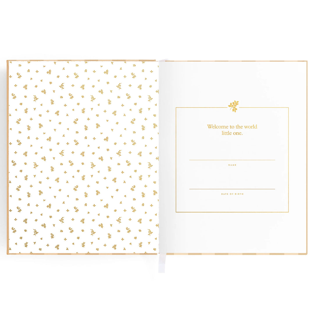 Fox & Fallow Baby Record Book - Coffee Stripe