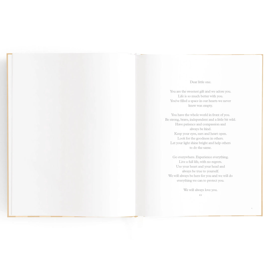 Fox & Fallow Baby Record Book - Coffee Stripe