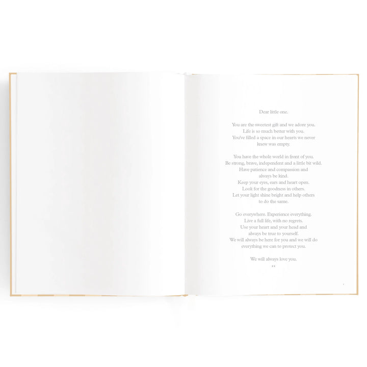 Fox & Fallow Baby Record Book - Coffee Stripe
