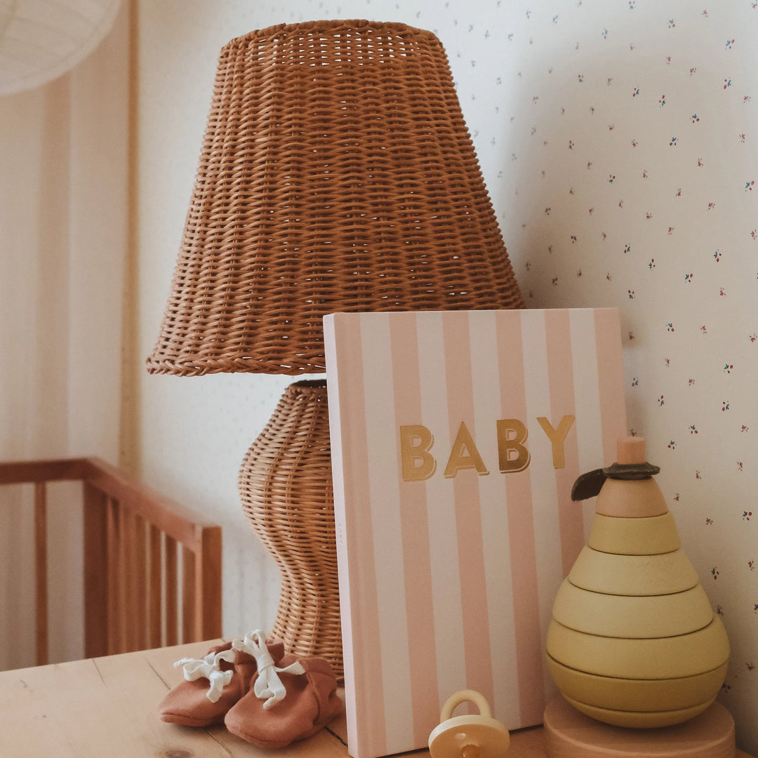 Fox & Fallow Baby Record Book - Coffee Stripe