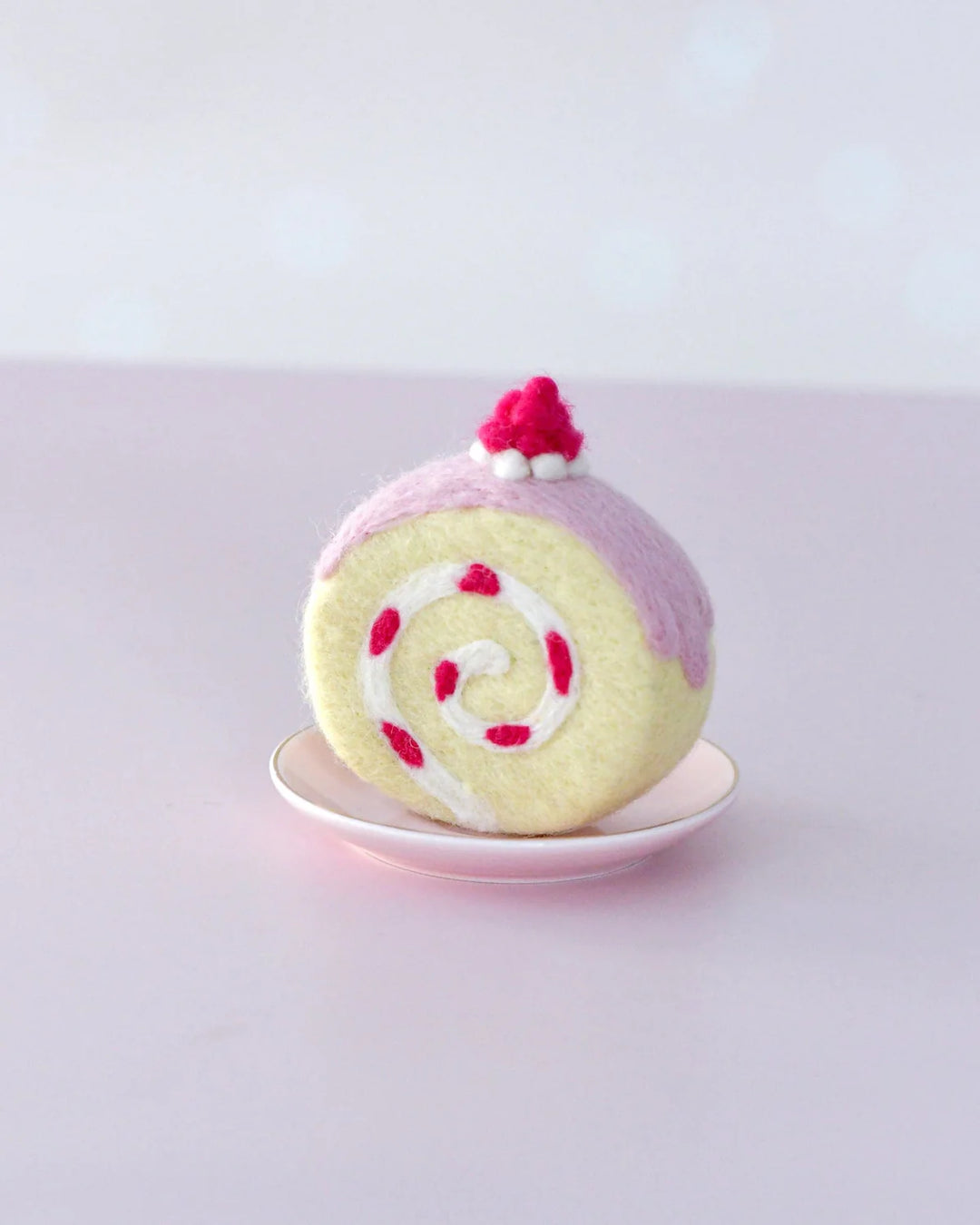 Strawberry Swiss Roll Felt Play Food