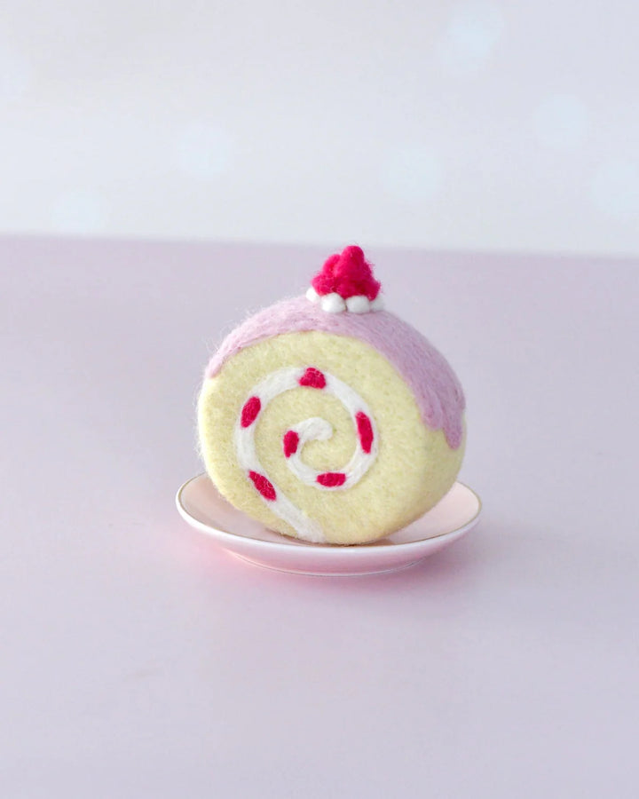 Strawberry Swiss Roll Felt Play Food