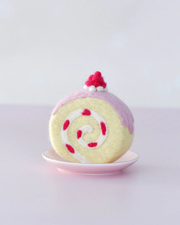 Strawberry Swiss Roll Felt Play Food