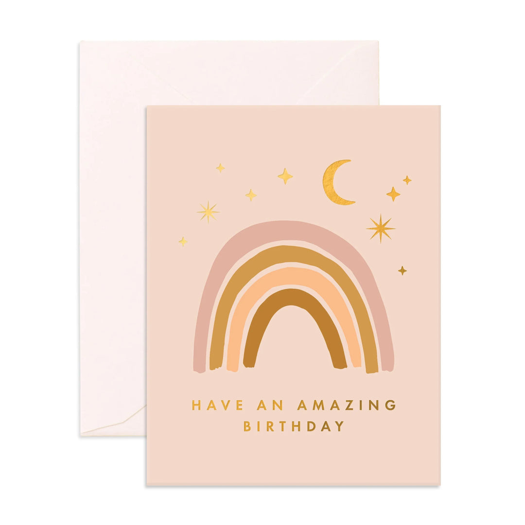 Amazing Birthday Rainbow Greeting Card