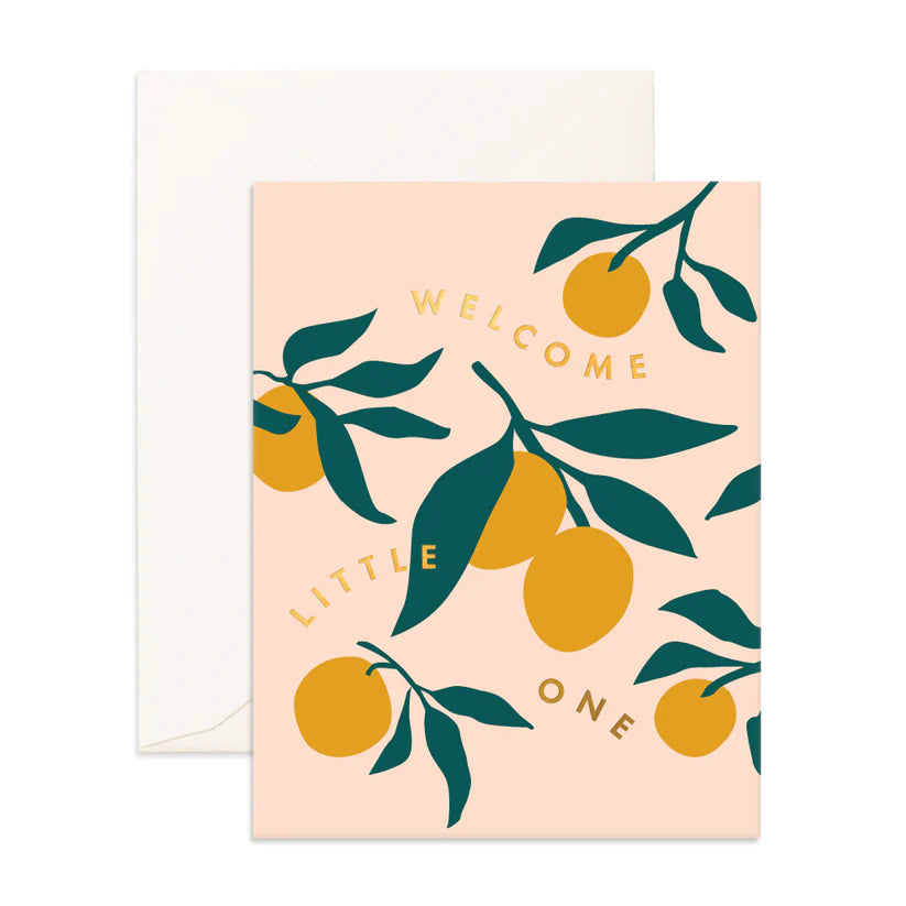 Welcome Little One Lemon Greeting Card