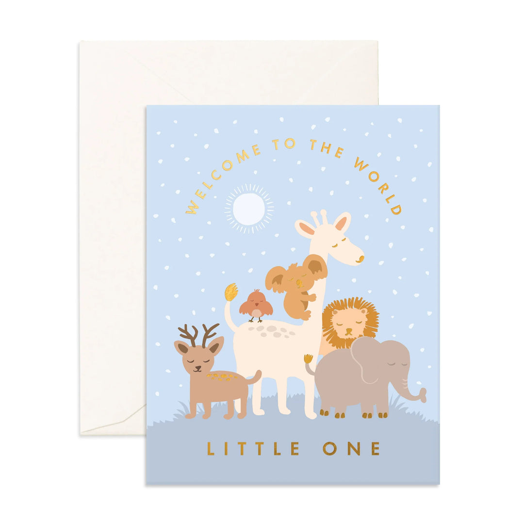 Welcome Little One Winter Greeting Card