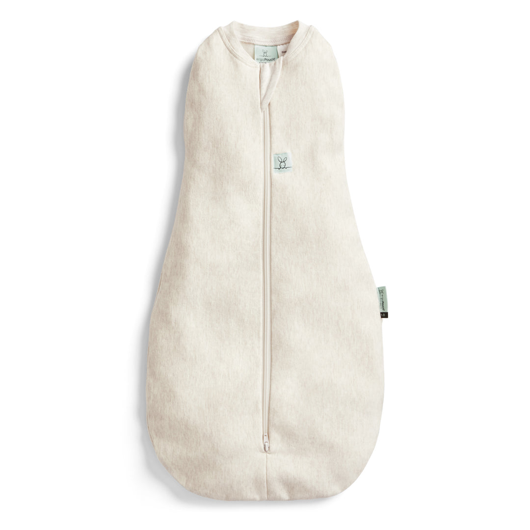 ergoPouch Cocoon Zip Swaddle Bag 1.0 TOG - Oatmeal Marle